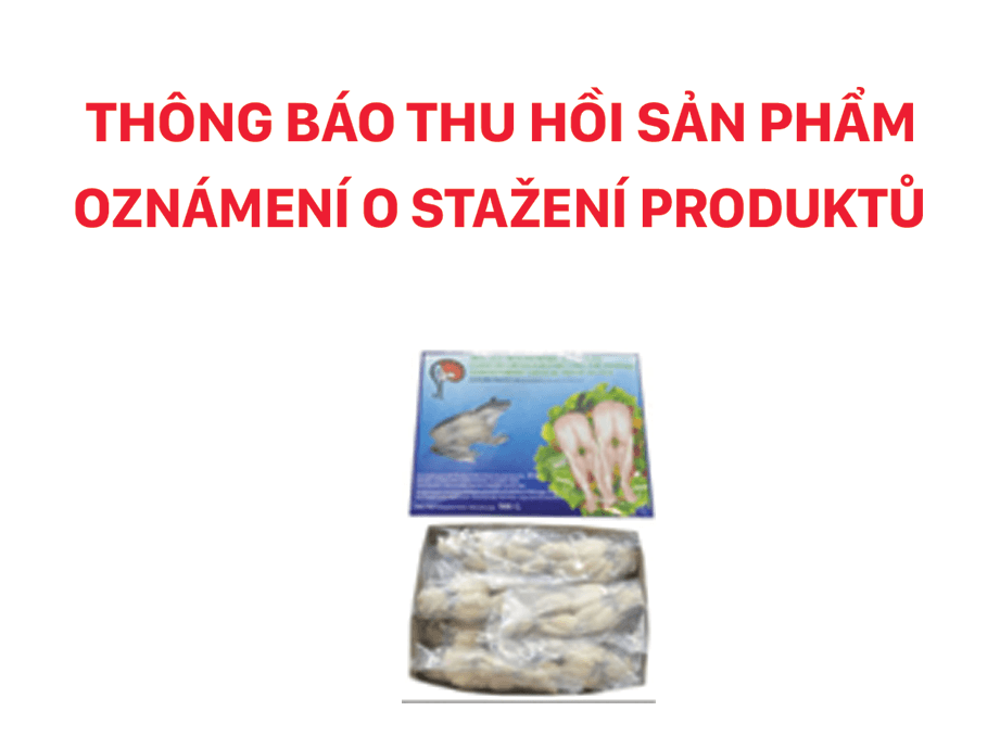 Thông báo thu hồi sản phẩm -  Mooijer mražená stehýnka 1kg žabí 68 (DUI ECH)
